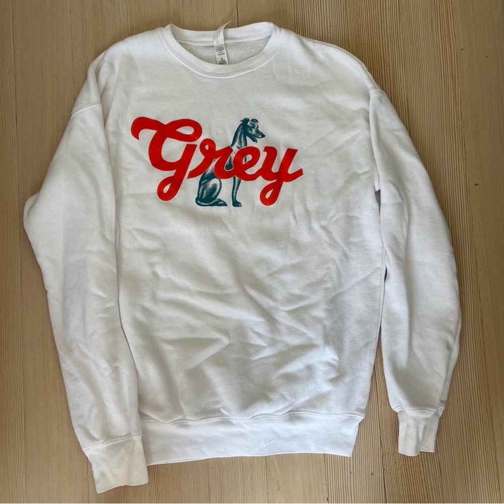 Grey White Sweater